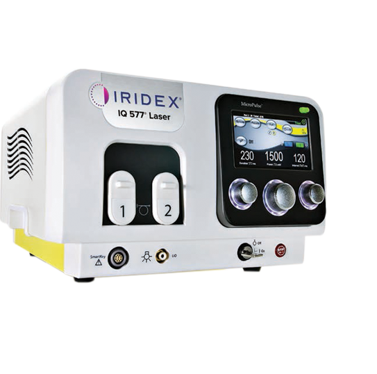 Диодный лазер IQ 577 желтого спектра с микроимпульсным режимом (IRIDEX)